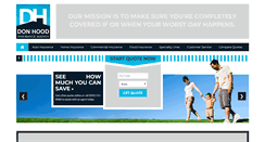 Desktop Screenshot of donhoodinsurance.com