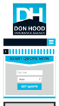 Mobile Screenshot of donhoodinsurance.com